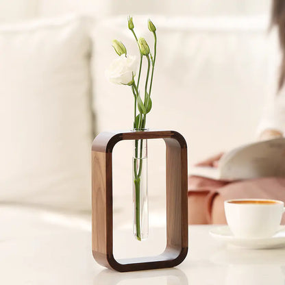 Transparent Glass Vase for Water Plants - Zen Style