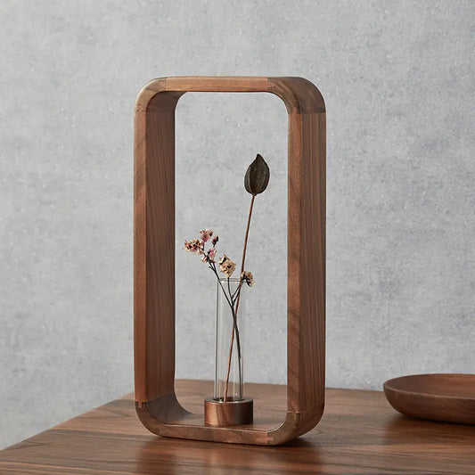 Transparent Glass Vase for Water Plants - Zen Style
