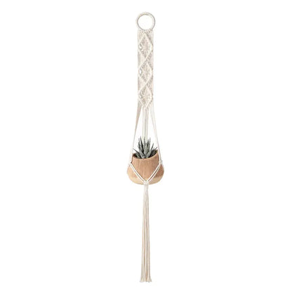 Handcrafted Cotton Rope Wall Hanging Plant Basket