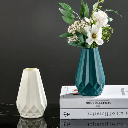 Nordic Style Plastic Vase for Flowers - Small Size