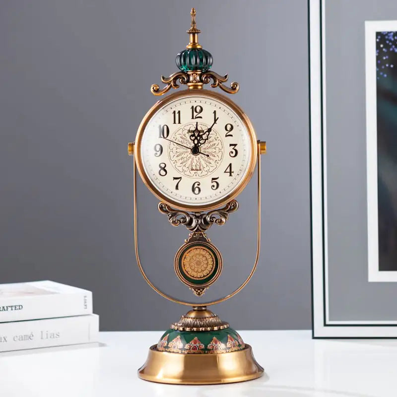 Retro Table Clock for Home Living Room Decoration