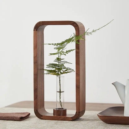 Transparent Glass Vase for Water Plants - Zen Style